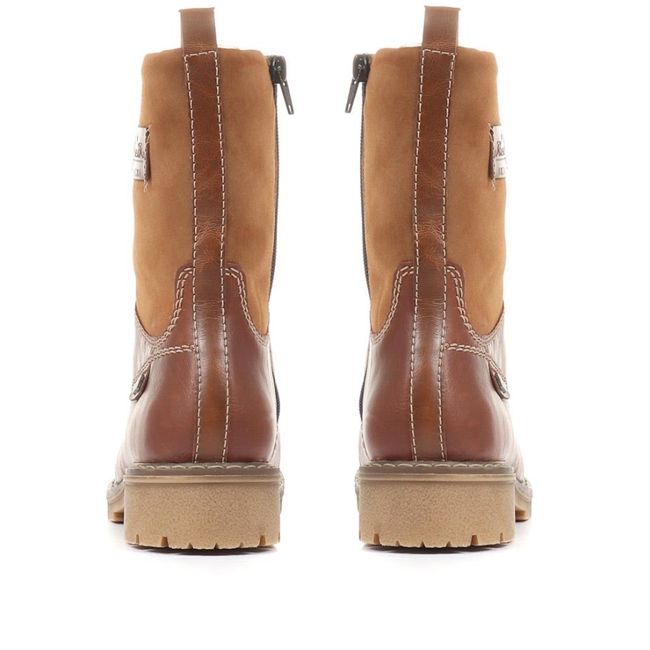 Rieker Fűzős Csizma Barna