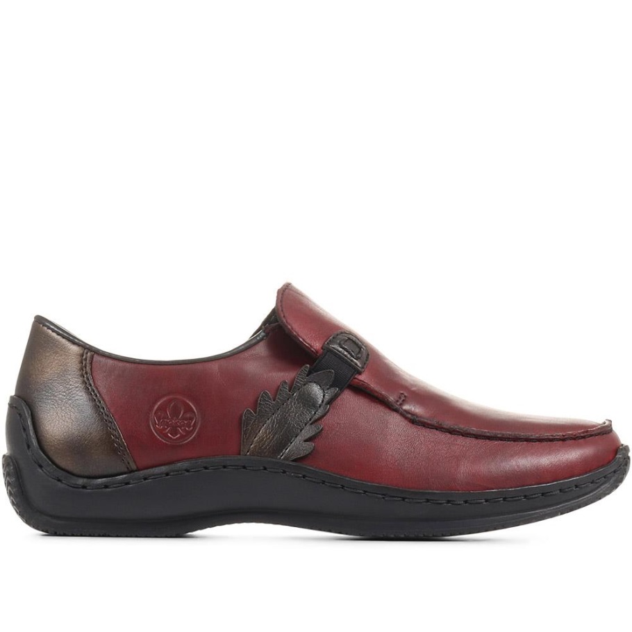 Rieker Magyarország Slip-on Shoes Burgundy
