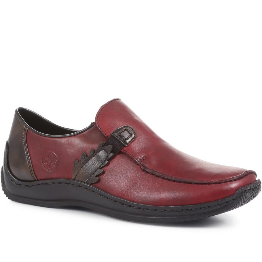 Rieker Magyarország Slip-on Shoes Burgundy