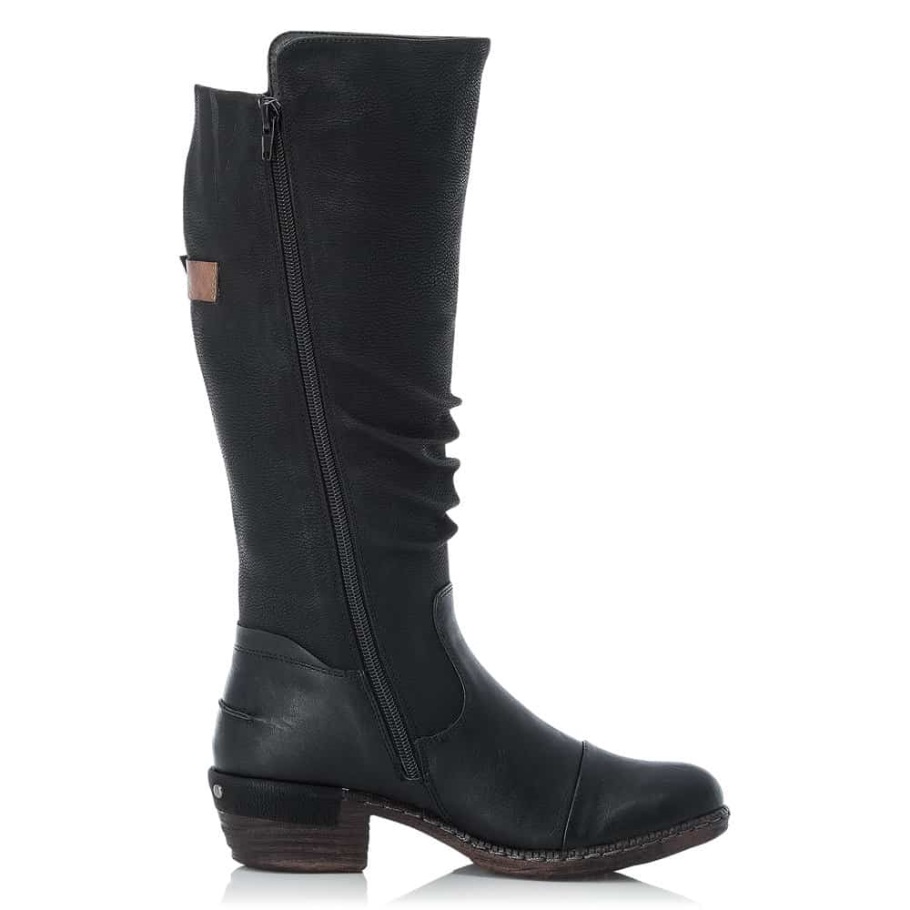 Rieker |93654-00 Fekete