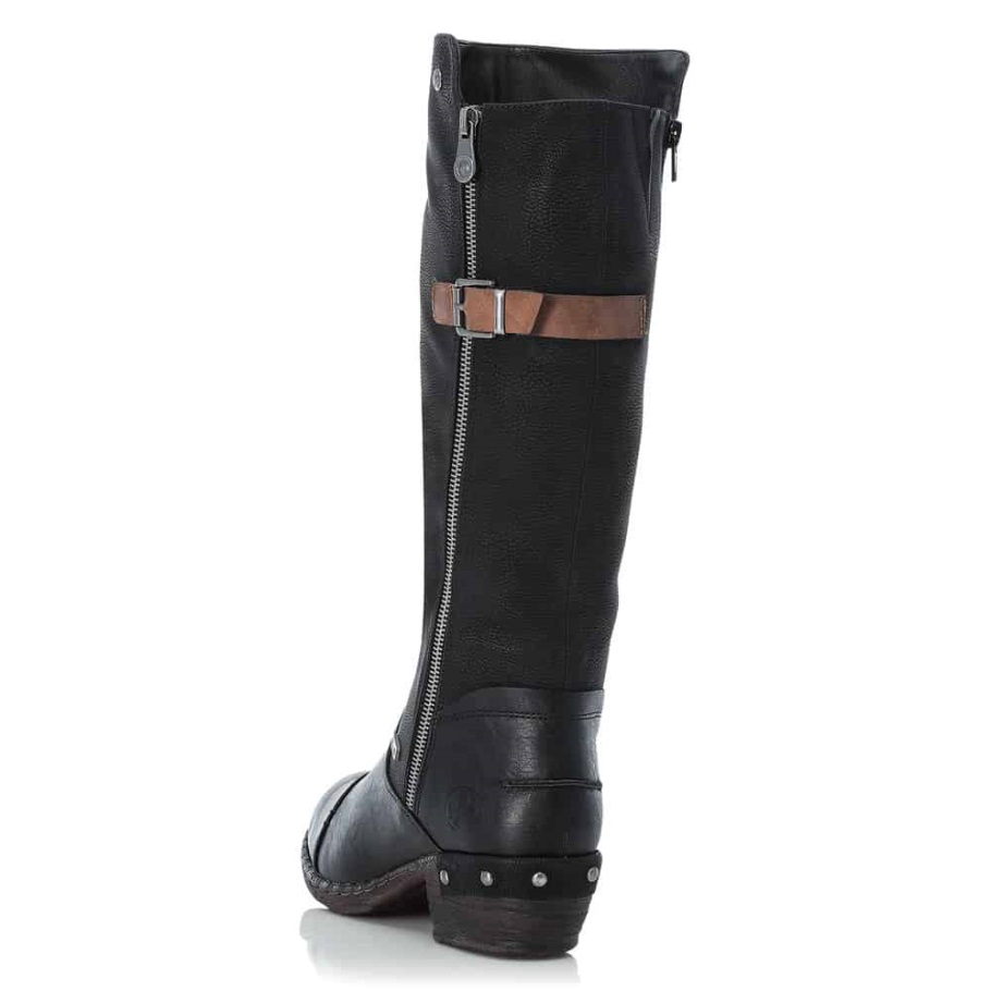 Rieker |93654-00 Fekete