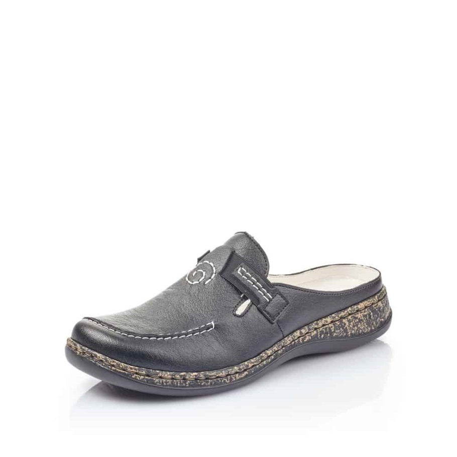 Rieker |46393-00 Fekete