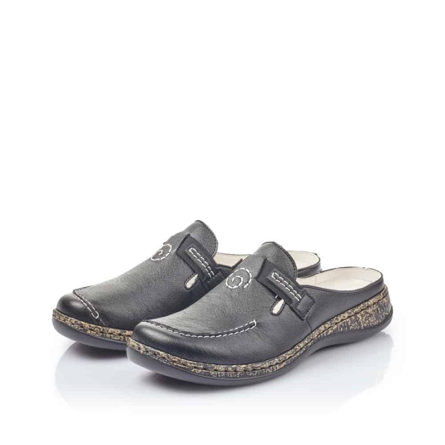 Rieker |46393-00 Fekete