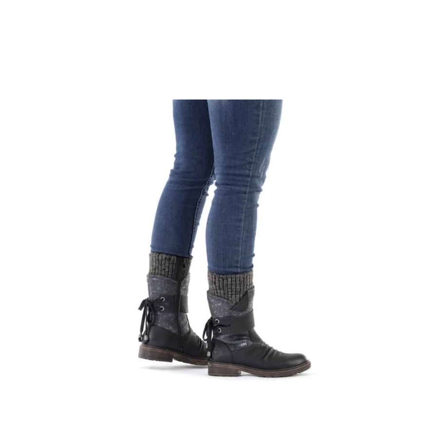 Rieker |94783-00 Fekete