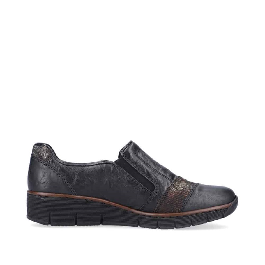 Rieker |53768-00 Fekete